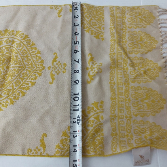 ANICHINI 100% Wool Paisley Print Reversable Scarf - Picture 13 of 16